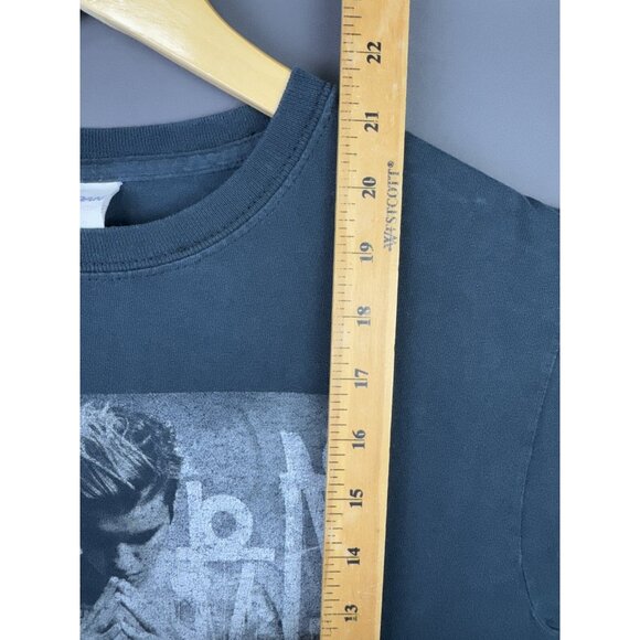 Vintage Y2K Justin Bieber Purpose Tour Youth Medium Black Faded Tee Shirt - Picture 12 of 12